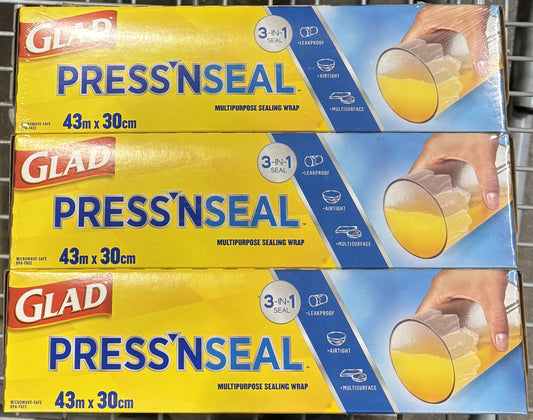 GLAD Press'n Seal グラッド ストレージフードラップ 3 x 43.4m