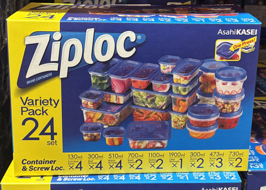 Ziploc ジップロック コンテナ バラエティー 24-ct