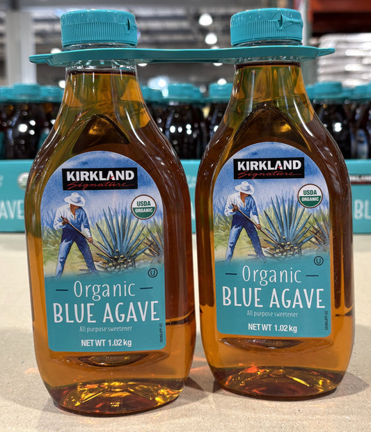 Kirkland Signature オーガニック ブルー アガベシロップ (2 x 1020-g)