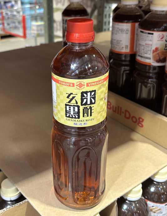 玄米 黒酢 (1-L plastic bottle)