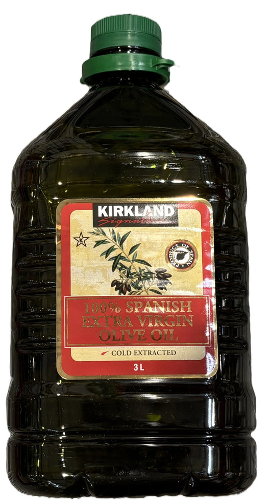 Kirkland Signature Spanish オーガニック エクストラバージン オリーブオイル (3-liter PET jug)