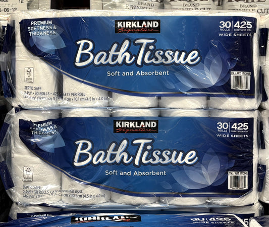 Kirkland Signature バスティッシュ2個セット (60-roll pack) 送料込み
