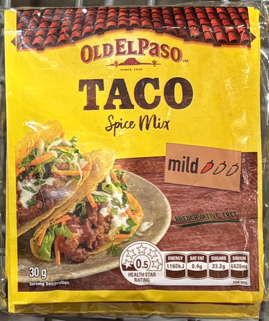 Old El Paso タコシーズニングミックス マイルド (30-g x 8-ct)