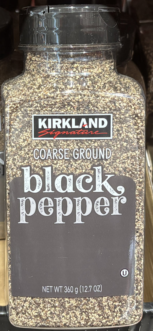 Kirkland Signature ブラックペッパー 粗びき (360-g PET jar)