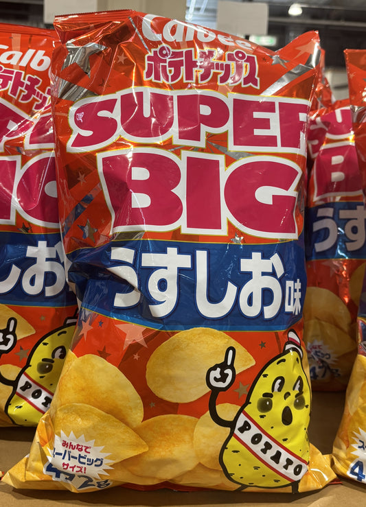 Calbee Super Big Bag of "Lightly Salted" Potato Chips (472-g)