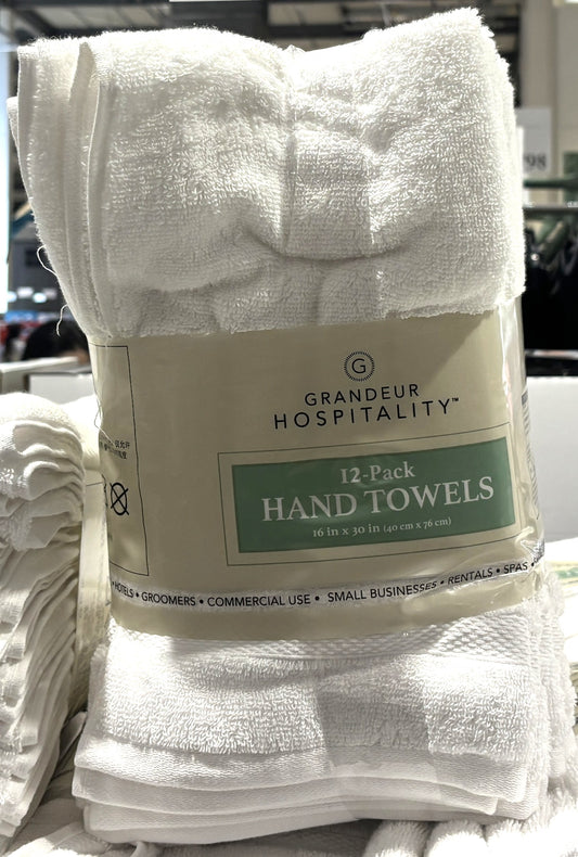 Grandeur Hospitality 業務用 ハンドタオル 12枚パック