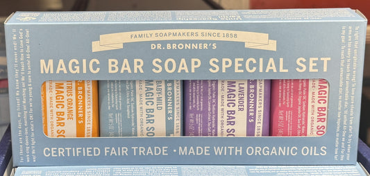 Dr. Bronner's Magic Soap Bars Assorted 4-ct