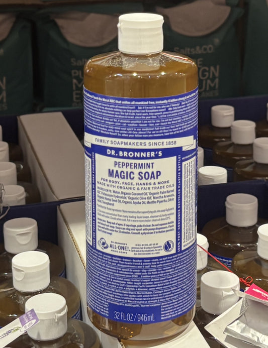 Dr. Bronner's Magic Liquid Soap - Peppermint (944-ml)