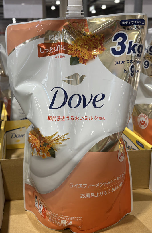 Dove Premium Body Wash 3-L Refill Pack KINMOKUSEI