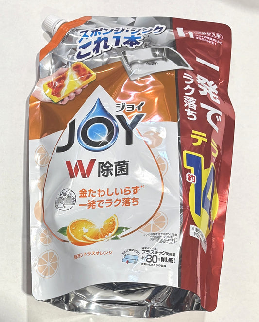 JOY W除菌 詰め替え 手洗い用食器洗剤 オレンジ 1810-ml