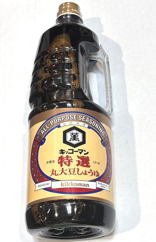 キッコーマン 特選 丸大豆しょうゆ 1.8L (PET bottle)