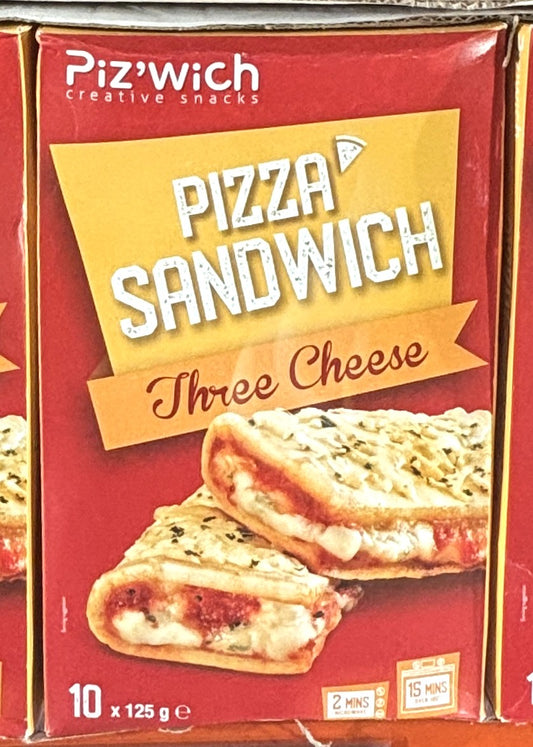 Piz'wich ピザサンドウィッチ 3種類のチーズ 125-g x 10-ct