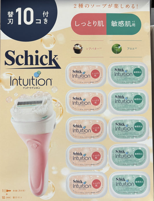 Schick イントゥイッション クラブ パック 本体 ＋ 替刃10コ