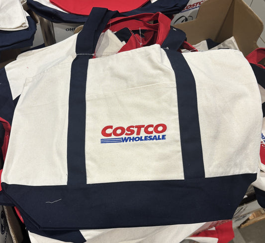 Costco キャンバス トートバッグ 大小2個パック