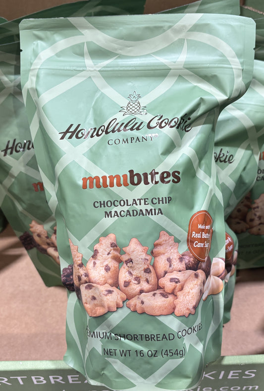 Honolulu Cookie Company Mini Bites チョコチップ マカデミア クッキー 454-g
