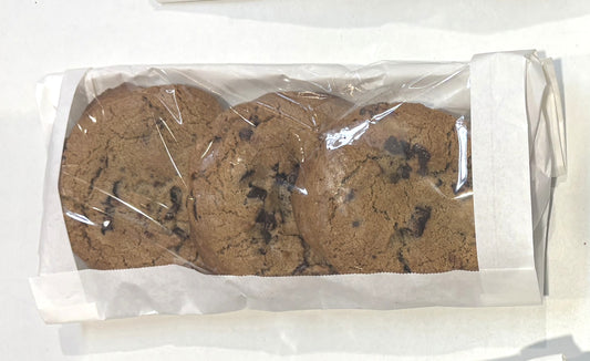 Fresh-Baked Duble Chocolate Chunk Cookies 3-ct 450-g