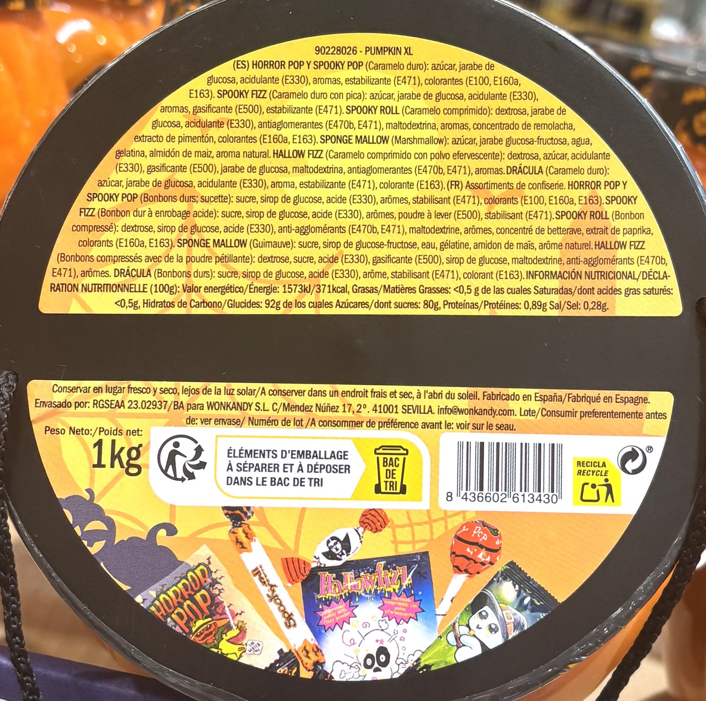 Wonkancy Pumpkin XL 1-kg