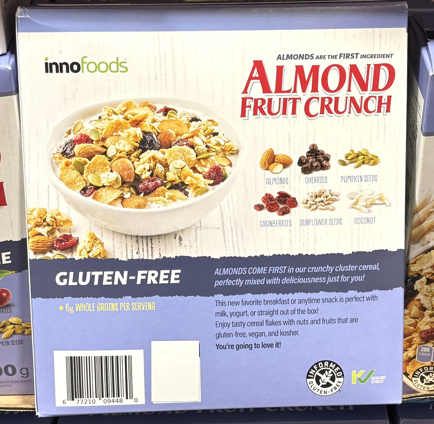 inno Foods Almond Fruit Crunch GLUTEN-FREE 900-g