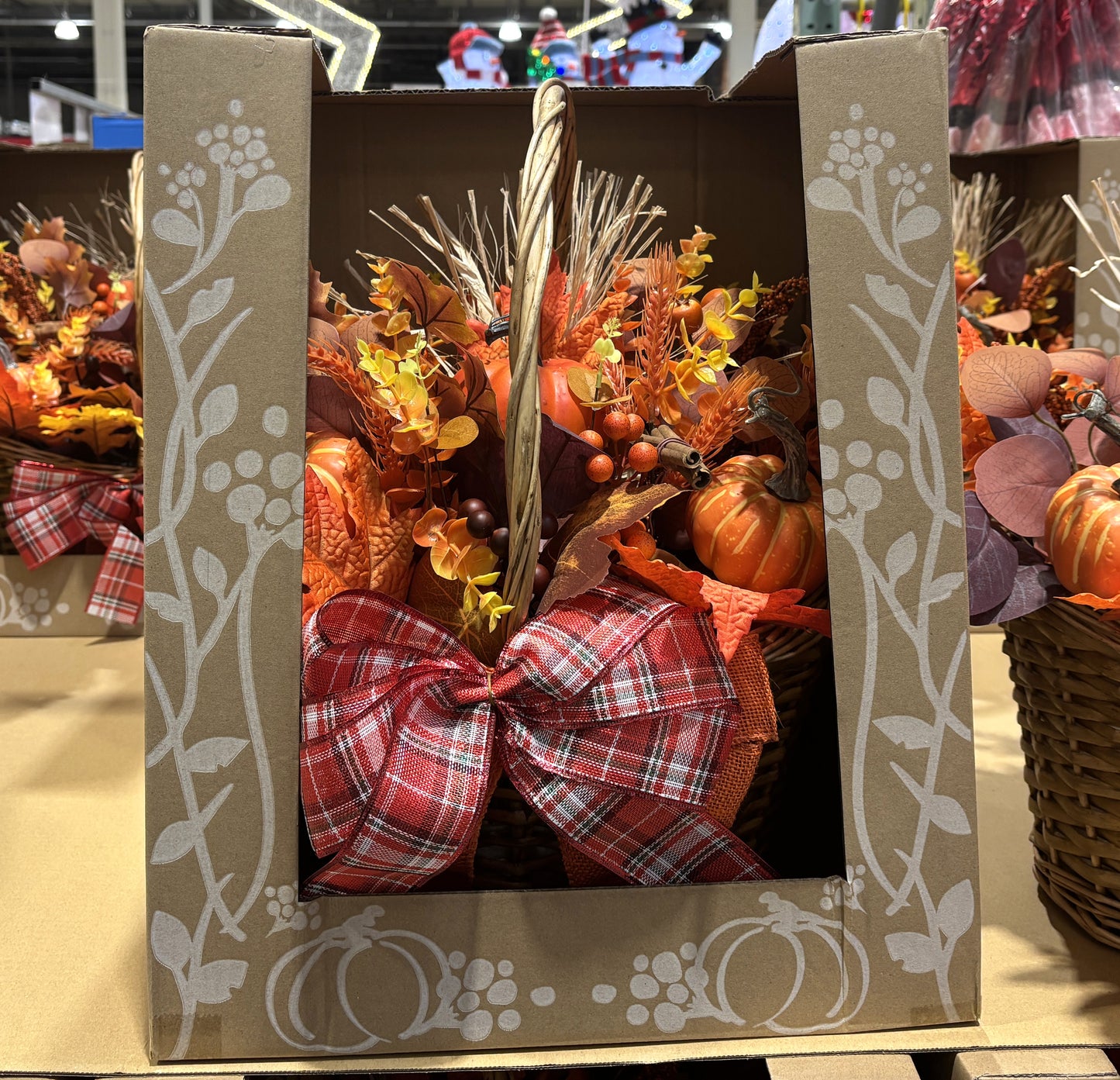 Autumn Arrangement Basket Approx. Hight 36-cm