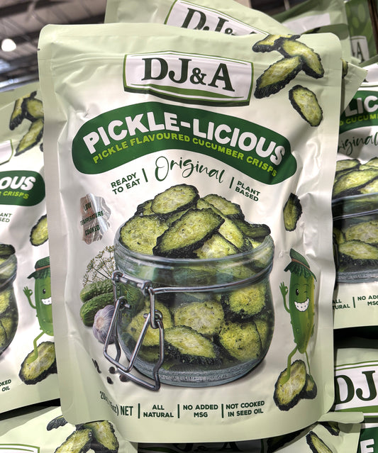 DJ&A Pickle-Licious Pickle Flavored Cucumber Crisps 200g