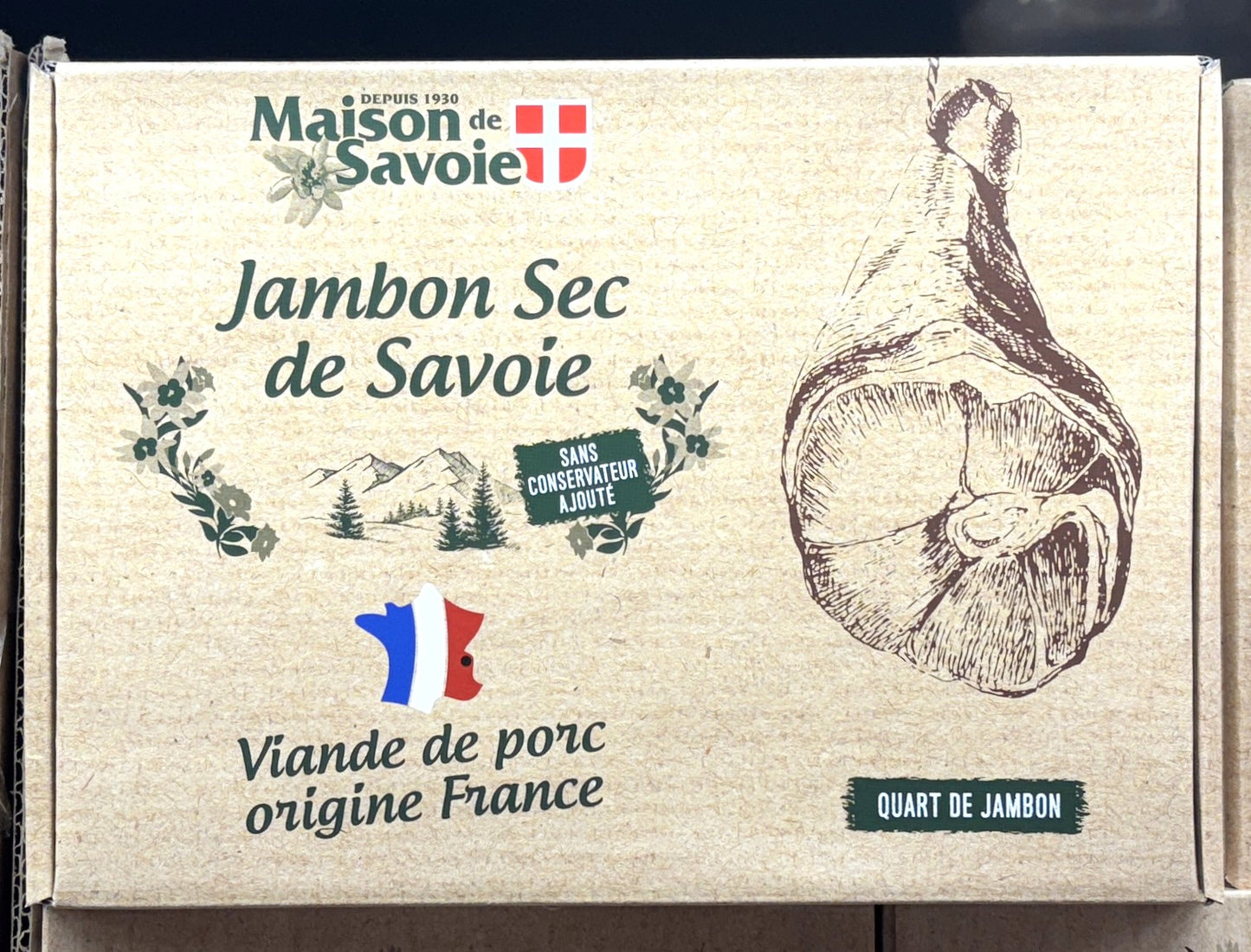 Maison de Savoie フランス産 生ハム 1050-g 9ヶ月熟成台 ナイフ付き