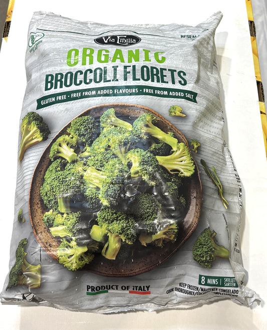 Via Emilia Frozen Organic Broccoli Florets (1.8-kg)