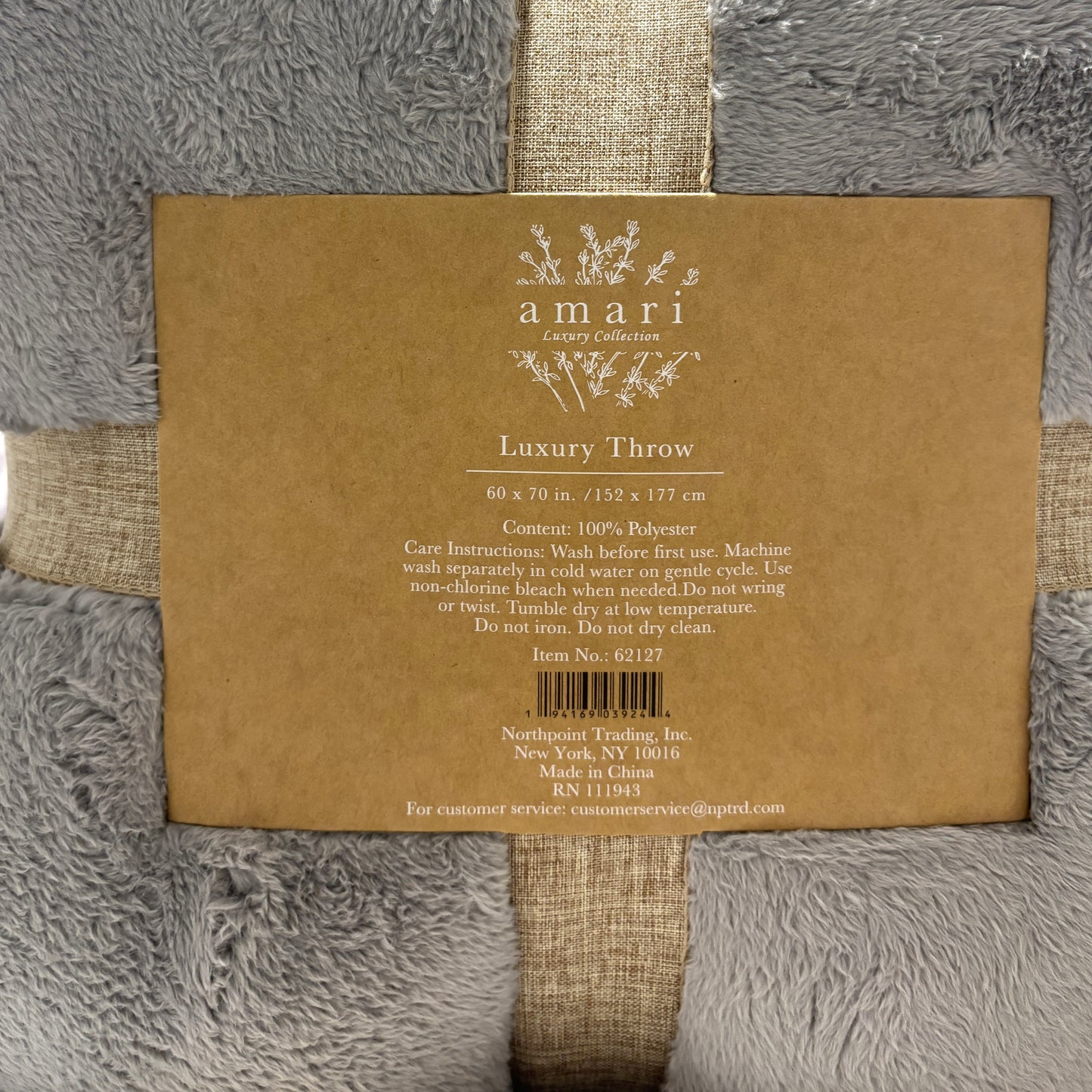 Monte&Jardin 大判ひざ掛け amari Luxury Throw 152 x 177-cm