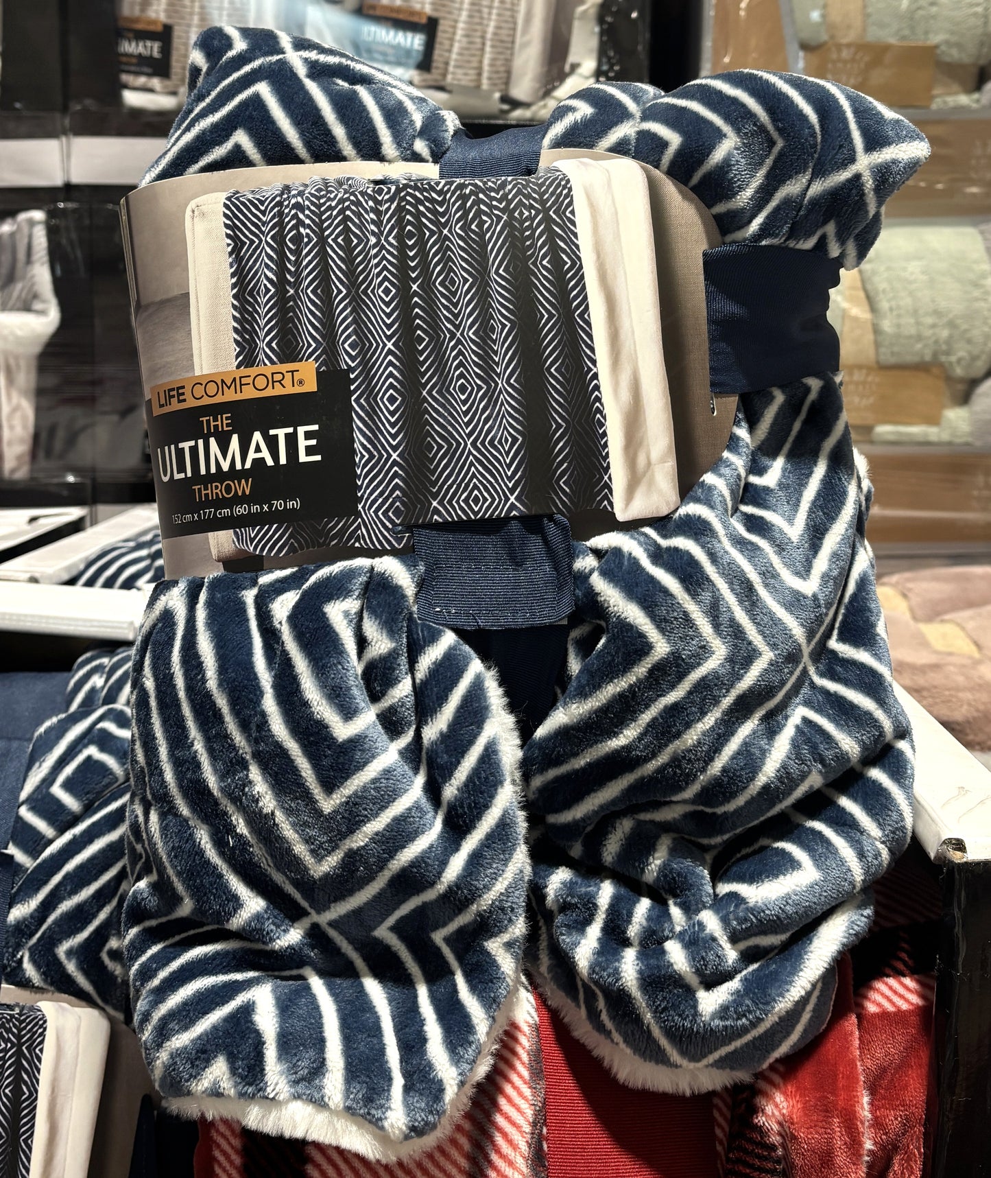 Life Comfort The Ultimate Throw フェイクファー 大判ひざ掛け 152 x 177-cm