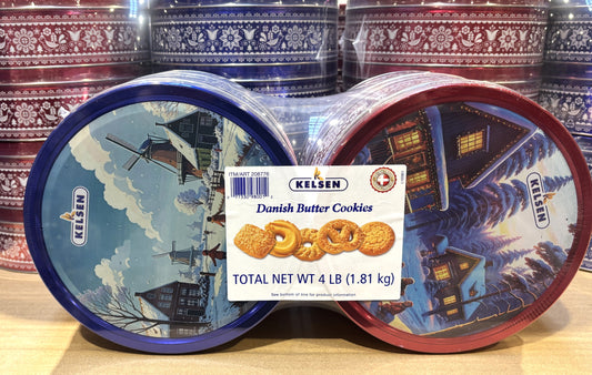 Kelsen Danish Butter Cookies 454-g x 4-ct