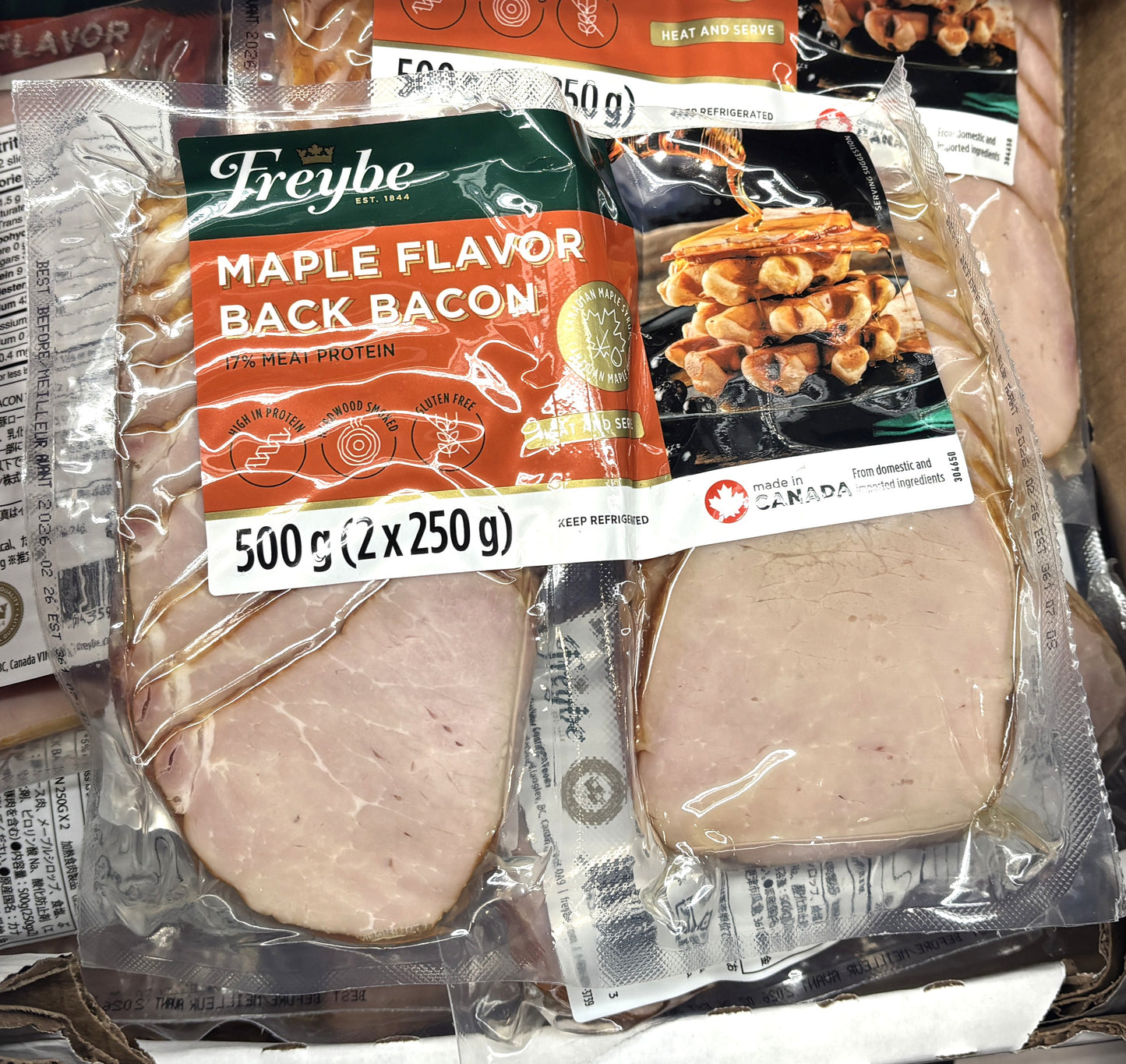 FREYBE Maple Flavor Back Bacon 250-g x 2-ct