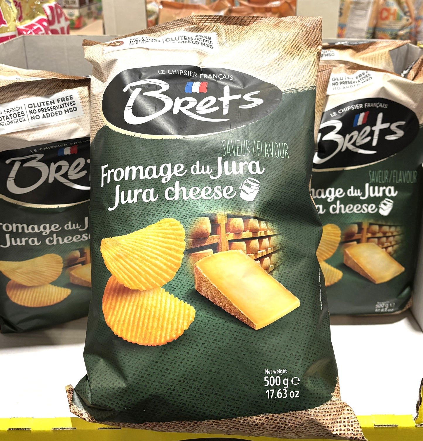 BRETS ポテトチップス ジュラチーズ味 (500-g bag)