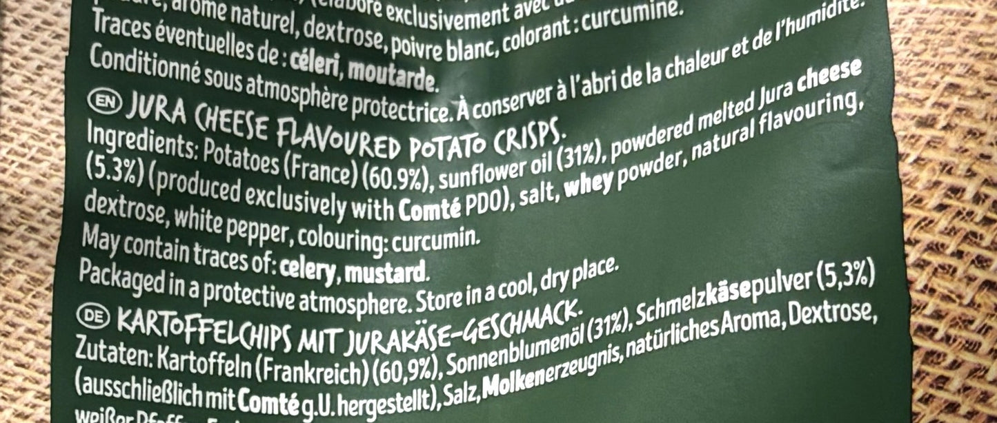 BRETS ポテトチップス ジュラチーズ味 (500-g bag)