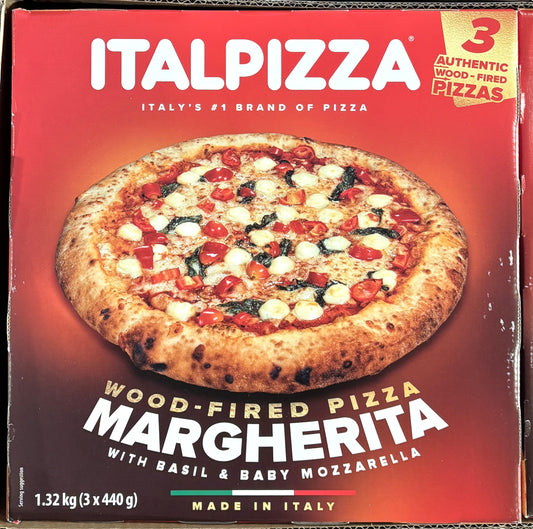 ITALPIZZA Wood-Fired Margherita Pizza (3-Pack)