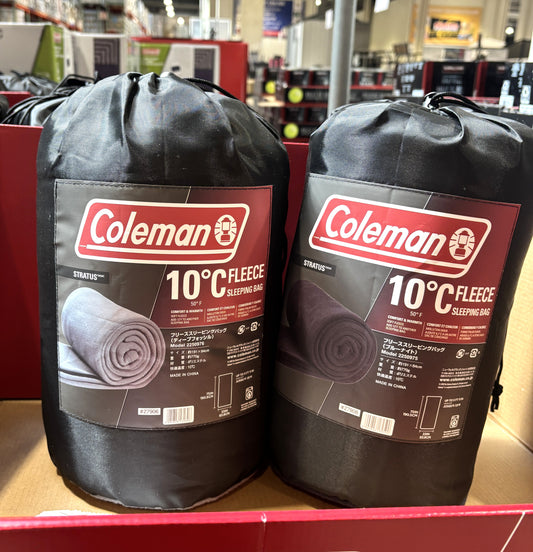 Coleman フリース スリーピングバッグ (Deep Fossil / Blue Night)