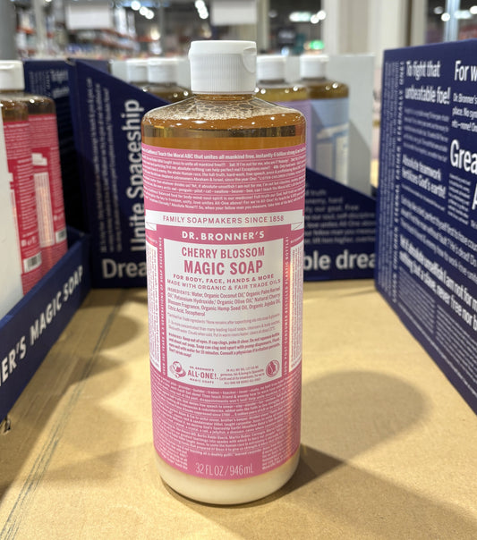 Dr. Bronner's Magic Liquid Soap -Cherry Blossom (944-ml)