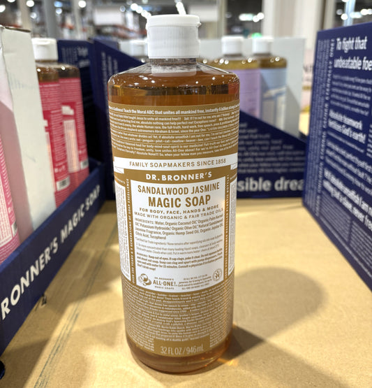Dr. Bronner's Magic Liquid Soap - Sandalwood & Jasmine (944-ml)