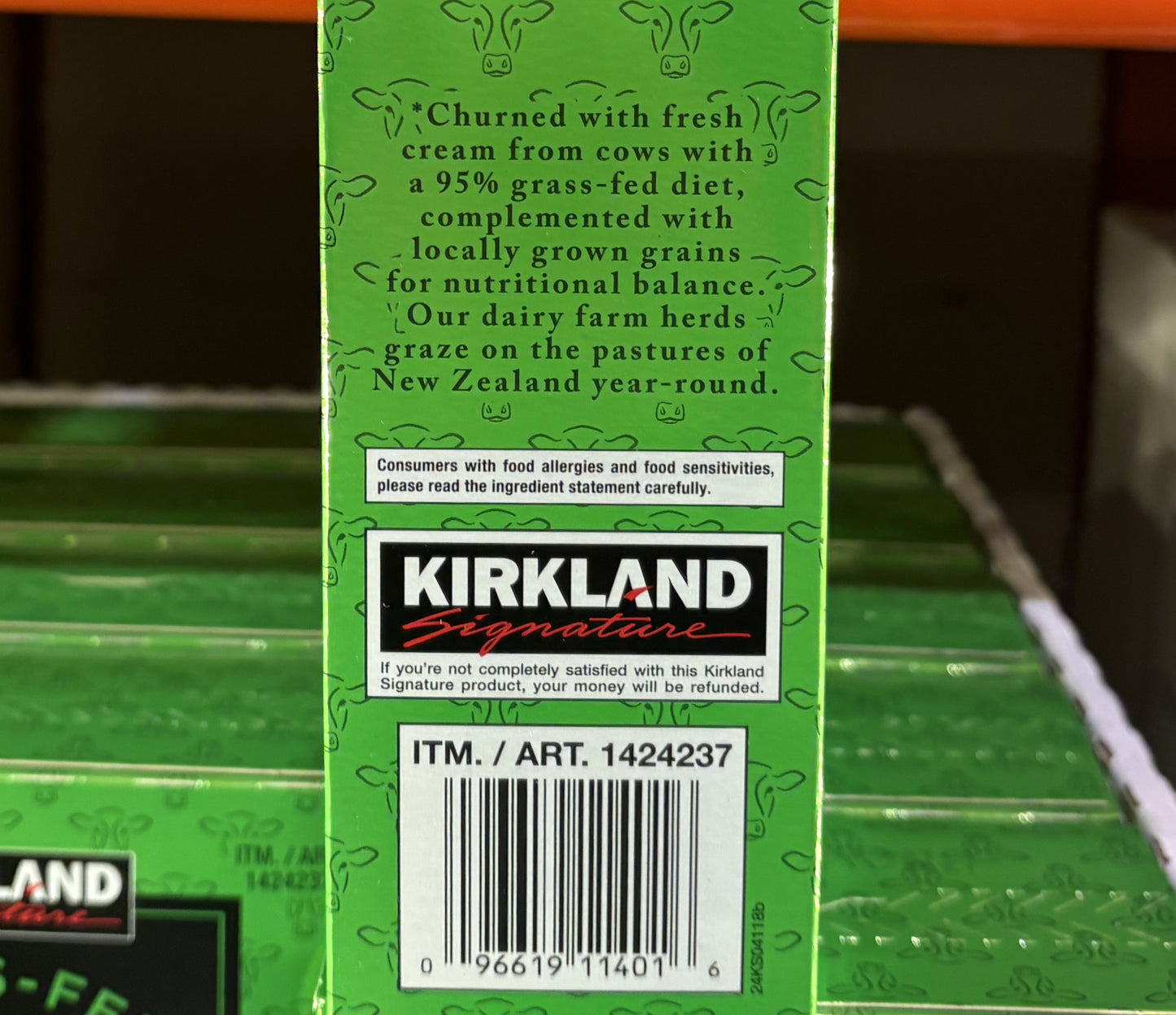 Kirkland Signature Grass-Fed Salted Butter (908g)
