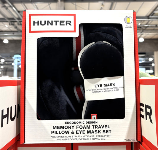 HUNTER トラベルピロー / アイマスク 収納袋付き