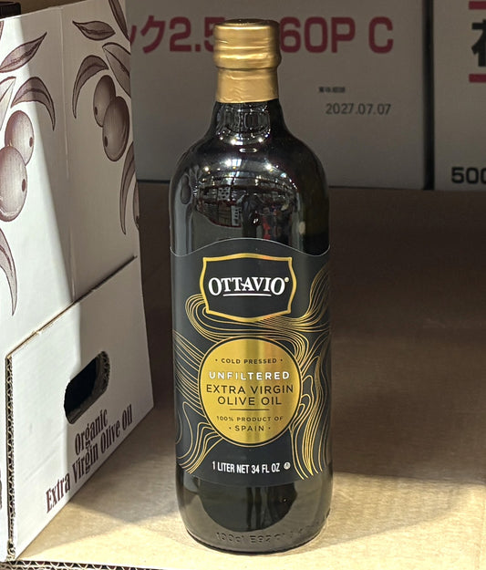 Ottavio Unfiltered Extra Virgin Olive Oil (1L Glass Bottle)