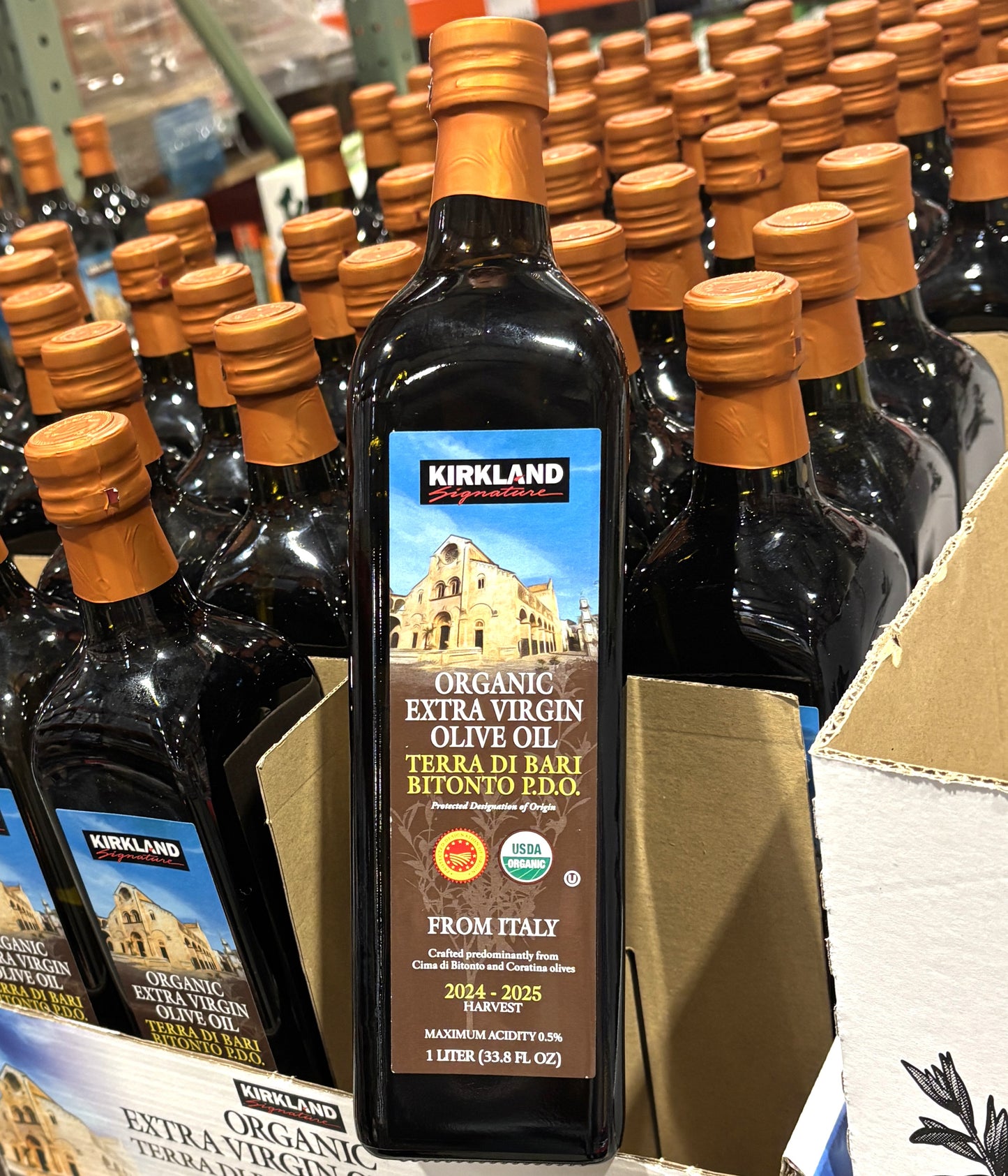 Kirkland Signature Terra di Bari Bitonto P.D.O. Organic EVOO (1L)