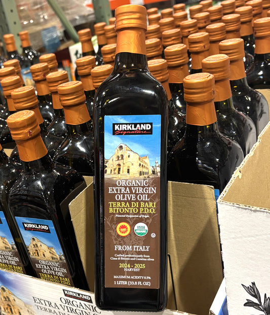 Kirkland Signature Terra di Bari Bitonto P.D.O. Organic EVOO (1L)