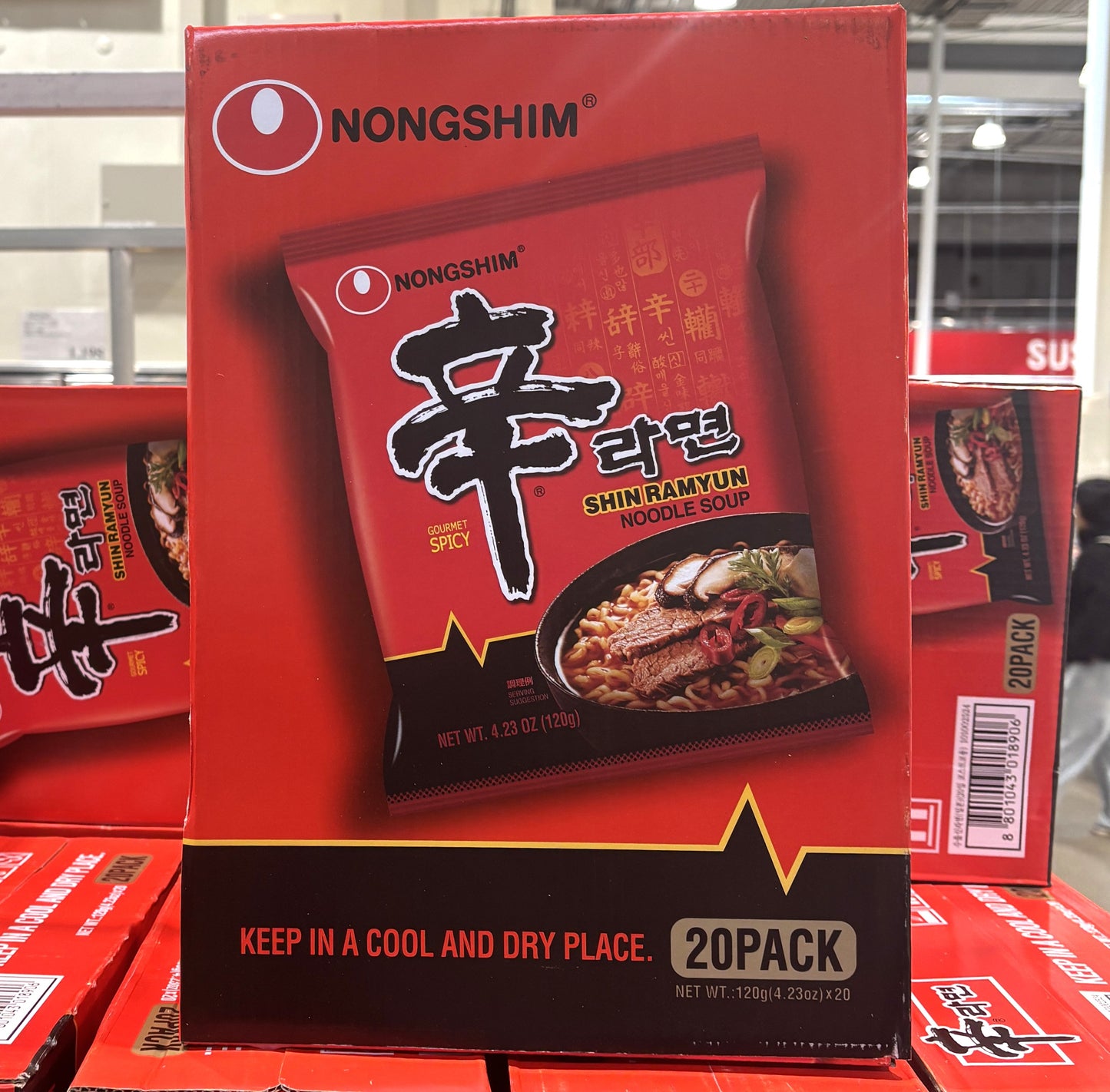 Nongshim Shin Ramyun - 20 Pack Pantry Stocker