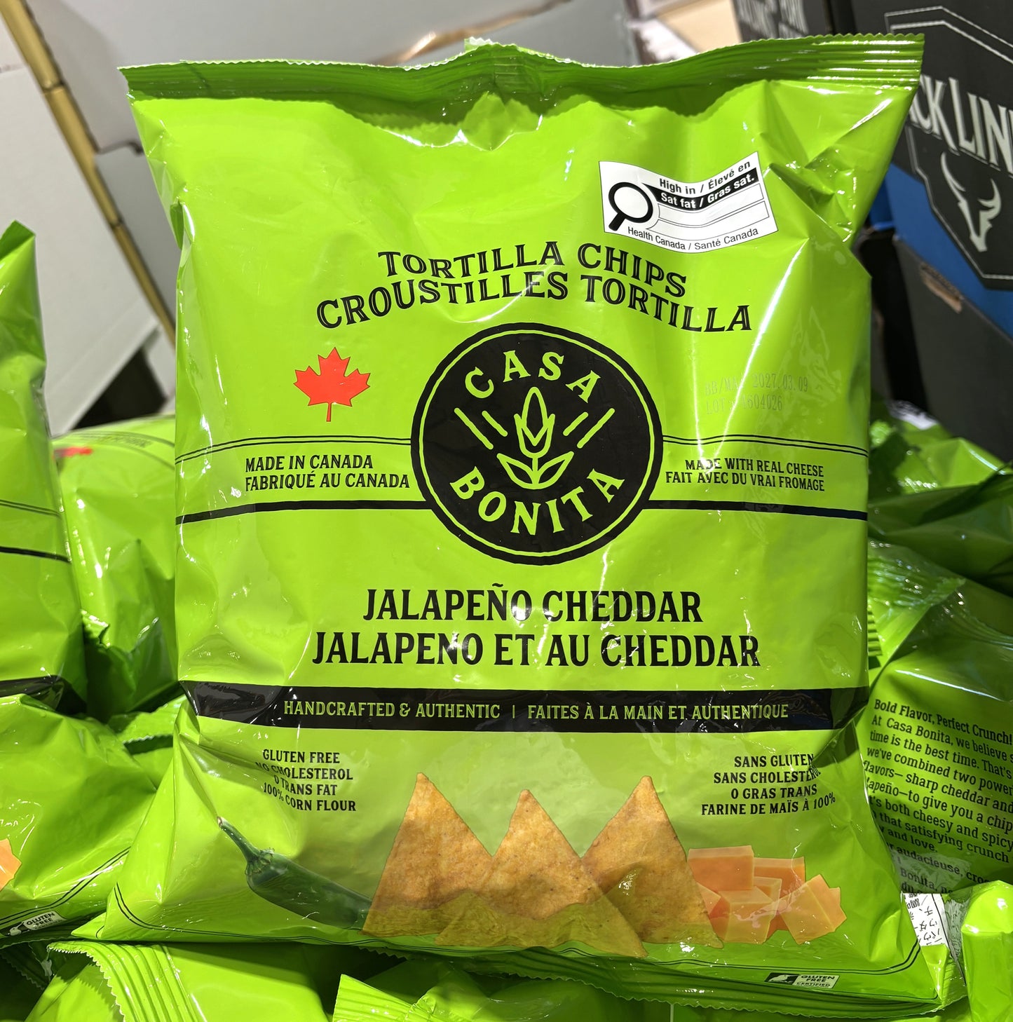 CASA BONITA Tortilla Chips - Jalapeño Cheddar (600g)