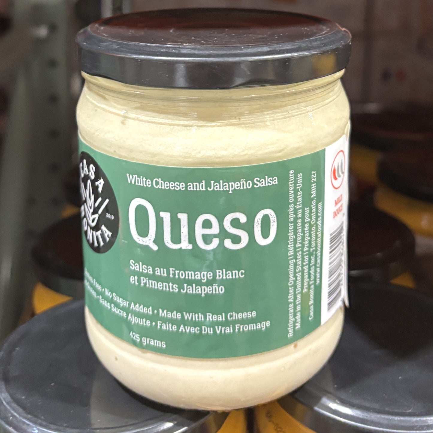 CASA BONITA White Cheese & Jalapeño Queso (425g)