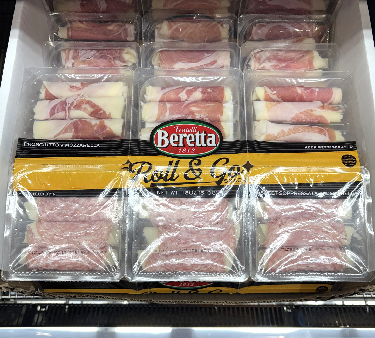 BERETTA USA Roll & Go: Prosciutto & Mozzarella Snack (510g)