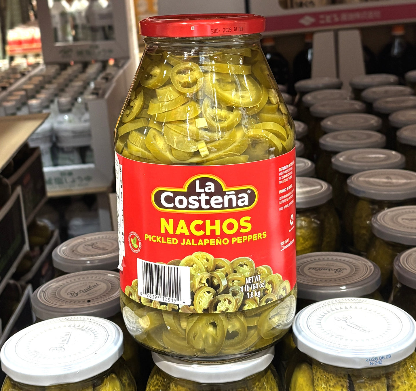La Costeña Sliced Nacho Jalapeños (1.8kg / 4 lbs)