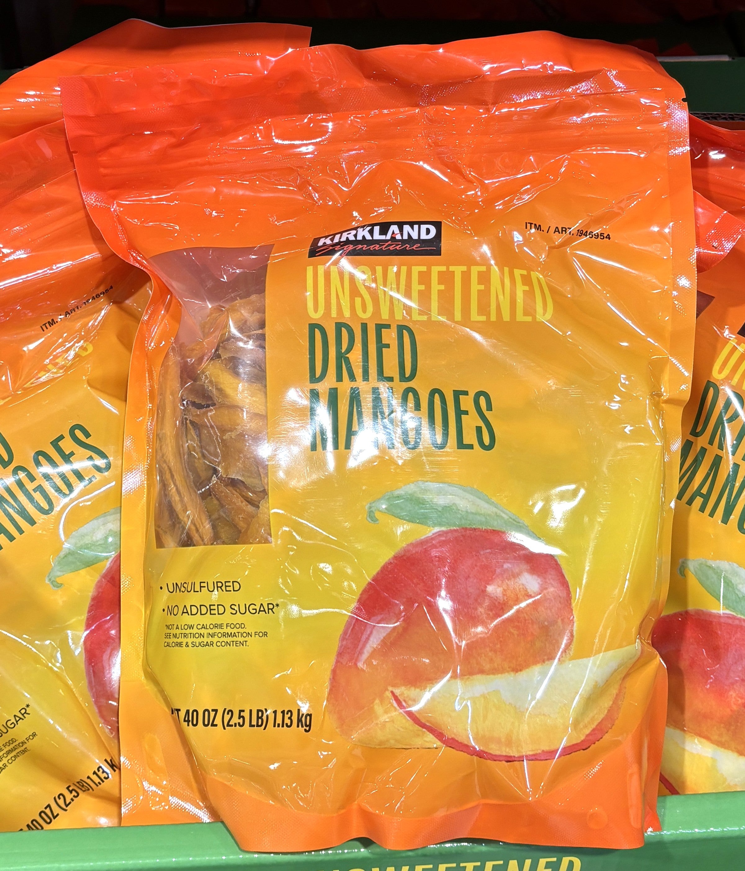 Kirkland Signature ドライ マンゴー 無糖 (1.13-㎏ resealable bag