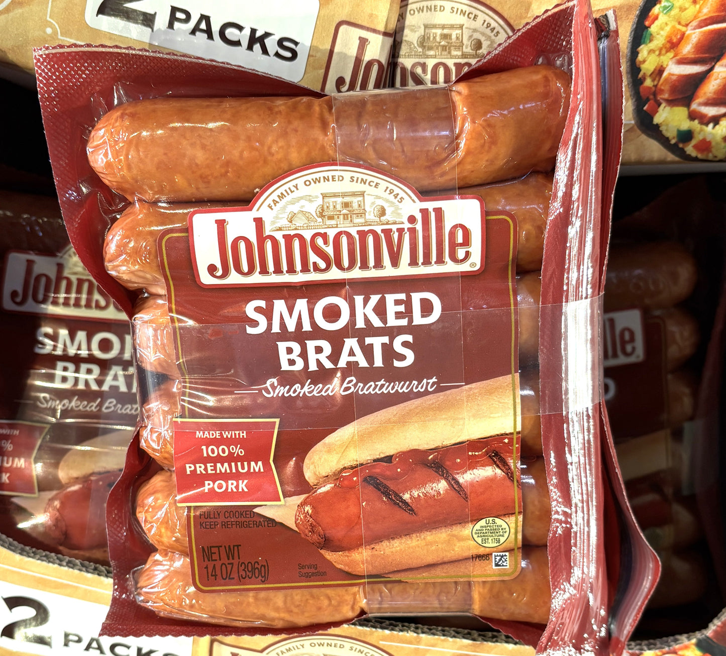 Johnsonville ジョンソンビル オリジナル スモーク ソーセージ (6 links) 2-packs