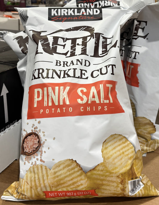 Kirkland Signature Kettle Krinkle Cut ヒマラヤンソルト ポテトチップス 907g