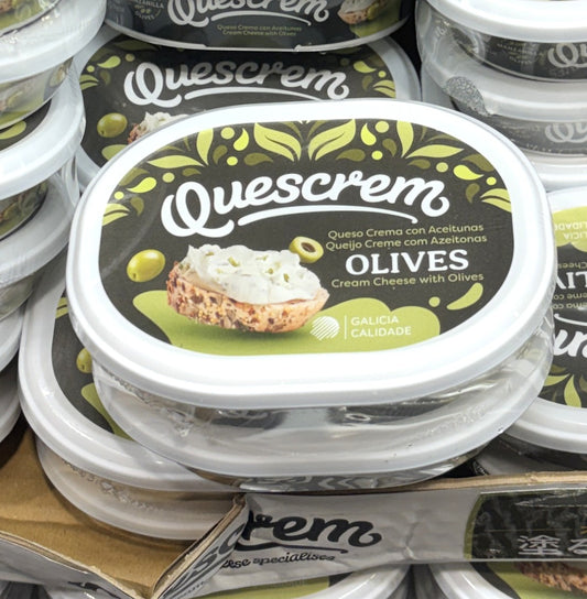 QUESCREM クラッシュオリーブ入り クリームチーズ 200g x 2